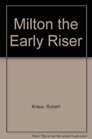 Buy Milton the Early Riser Book Online at Low Prices in India | Milton ...