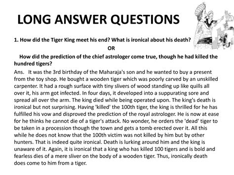 The tiger king | PPTX