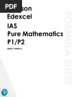 Image result for Pure Maths Formula Sheet