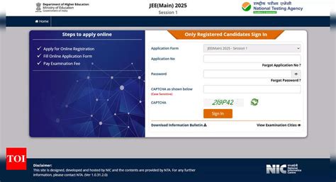 JEE Main 2025 Application Form Correction Window Now Open at jeemain ...