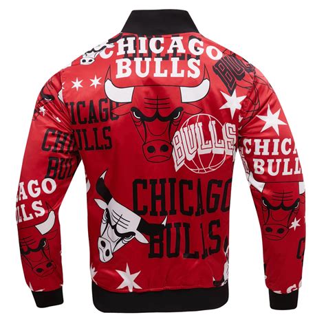 Chicago Bulls Aop Satin Varsity Jacket - GVJ