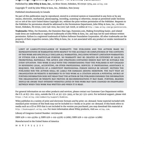 Image result for Beginning Programming with Python For Dummies