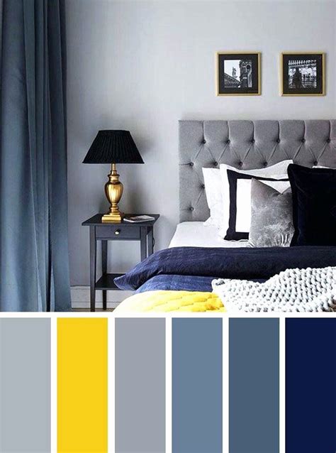 blue grey and gold bedroom ideas