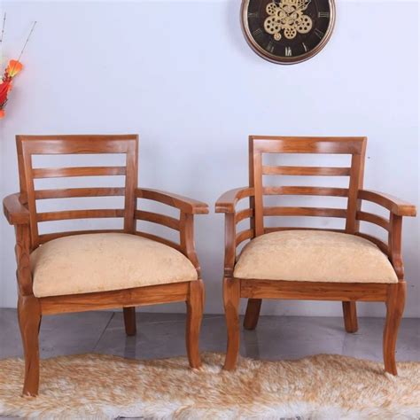 Wooden Chairs | Teak Wood Arm Chairs | Toledo by DZYN – DZYN Furnitures
