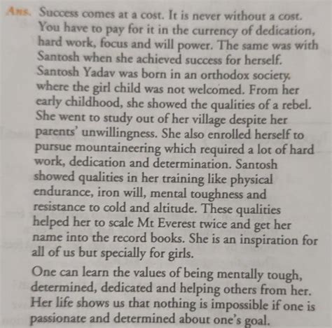 what qualities did Santosh Yadav forces as a mountaineer 100 to 150 ...