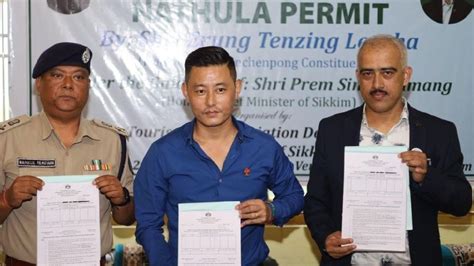 Sikkim: MLA Erung Tenzing Lepcha launches Nathula permit event in ...