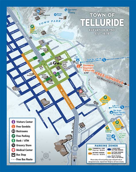 Map Of Telluride Colorado Area Colorado Ski Map Vail, Aspen