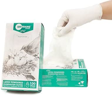 SOFT HANDS Latex Medical Examination Gloves, Medium (White, Pack of 100 ...
