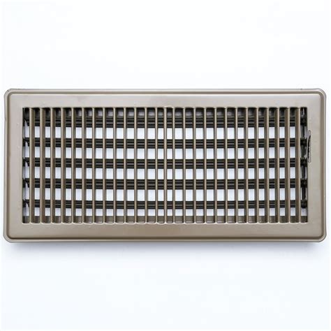 6" x 14" Floor Register with Louvered Design | Heavy Duty Walkable Des ...
