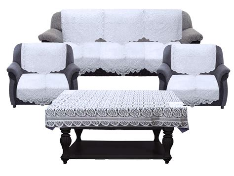 Buy Kuber Industries Cotton Circle Design 5 Seater Sofa Cover with ...