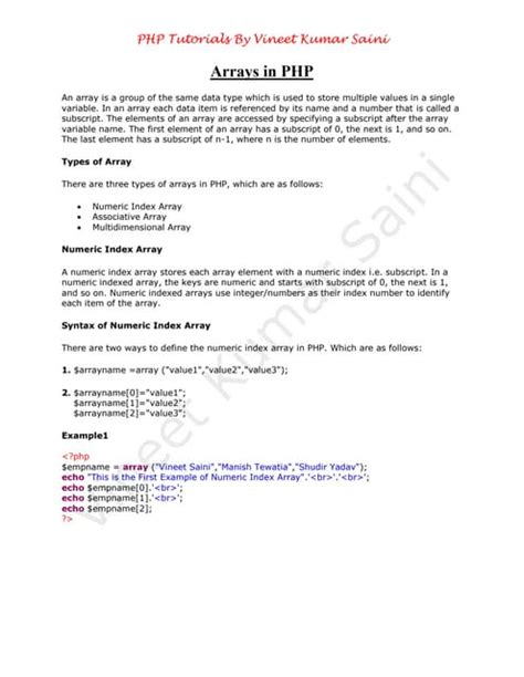 Image result for All Array Tutorial Video Video in Hindhi in PHP