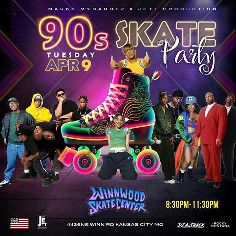 The 90s Skate Party, Winnwood Skate Center, Kansas City, 9 April 2024 ...
