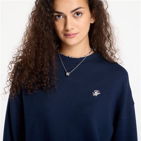 Women's hoodies Tommy Hilfiger Script Pique Sweatshirt Blue (WW0WW46152 ...