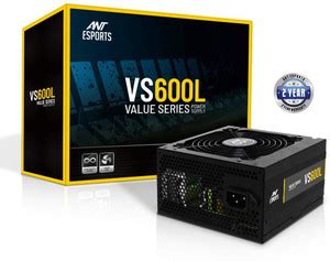 Ant Esports VS600L 600 Watts Gaming PSU with 4 SATA Cables - Ant ...