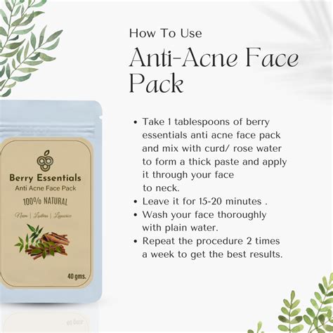 Anti Acne Face Pack – Berry Essentials