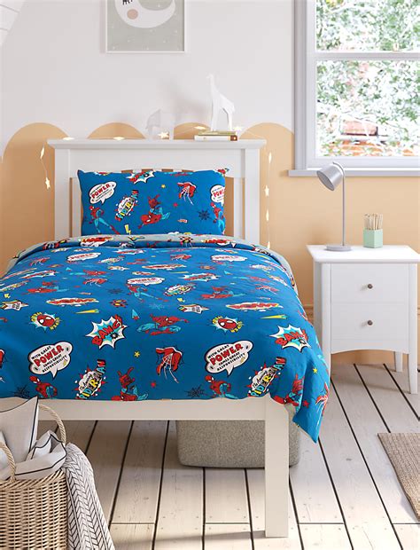 Buy Spider-Man™ Comic Cotton Blend Bedding Set at Marks & Spencer