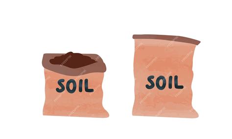 Premium Vector | Sack of soil watercolor vector. opened sack of soil ...