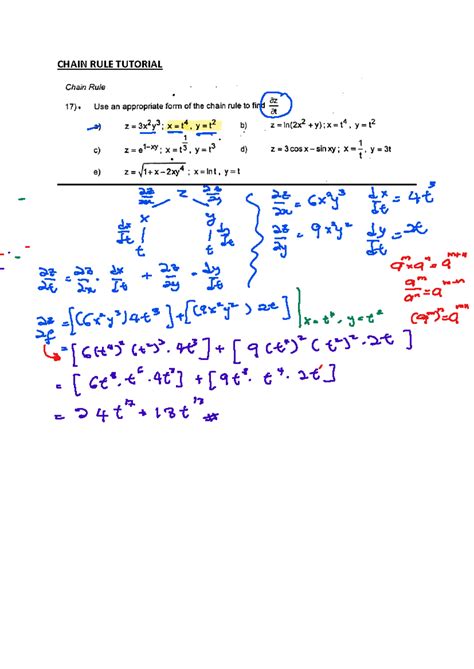 Chain Rule Tutorials 的图像结果