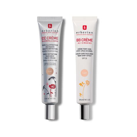 Clair Complexion Duo | BB Cream & CC Cream Clair | ERBORIAN UK