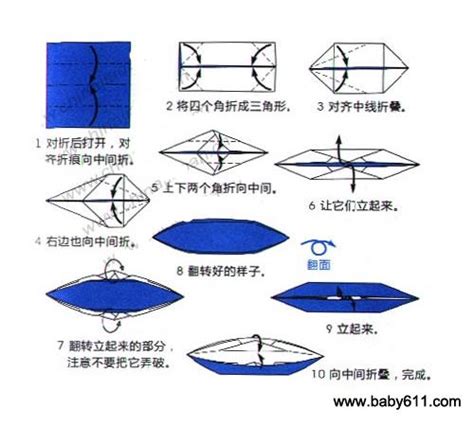 怎样制作手工折纸小船的详细图解-编织人生