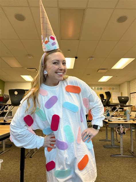 Ice Cream Cone DIY Halloween Costume in 2025 | Diy halloween costumes ...