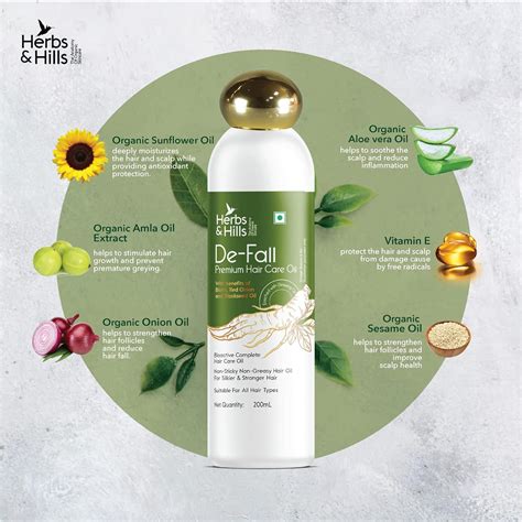 Herbs & Hills De Fall Premium Hair Care Oil - 200ml