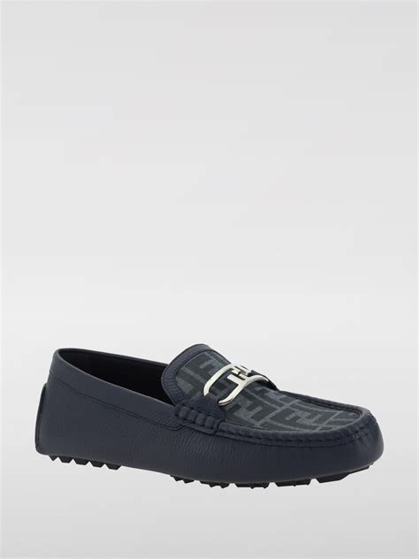 FENDI: Loafers men - Blue | Fendi loafers 7D1561AQZB online at GIGLIO.COM
