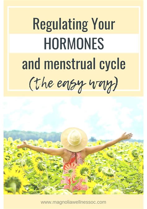 Regulating your hormones and menstrual cycle – Artofit