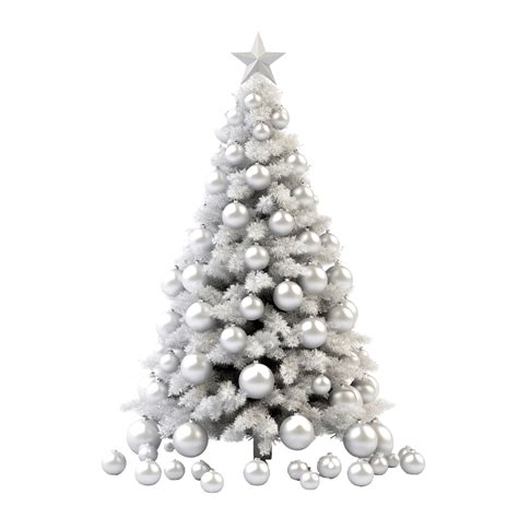 White Christmas Tree, Christmas Tree, White, Ornaments PNG Transparent ...
