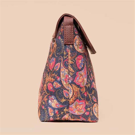 Paisley Print Flap Sling Bag – Zouk