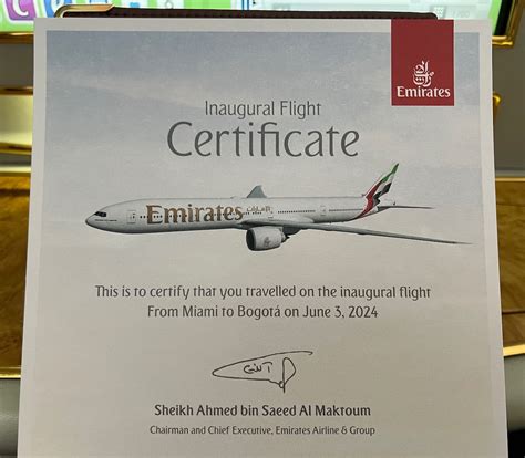 Emirates First Class From Miami To Bogota: WOW! - One Mile at a Time