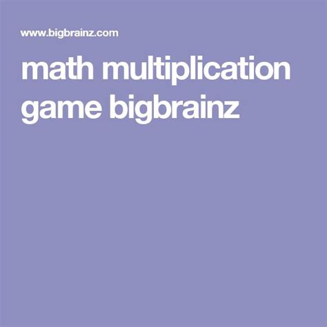 Image result for Big Brain Math Game