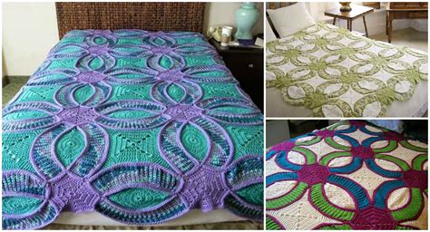 Crochet Wedding Ring Quilt - Pretty Ideas