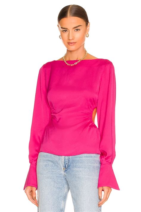 L'Academie Marlene Blouse in Pink | REVOLVE
