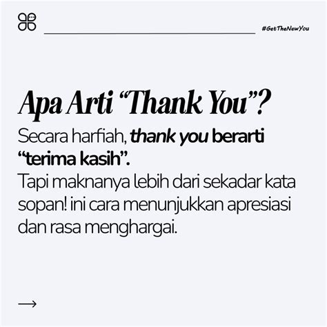 Thank You Artinya Apa? Ini Penjelasan, 10 Contohnya!