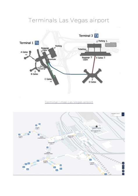 Terminal Map Las Vegas International Airport at Jacob Honda blog