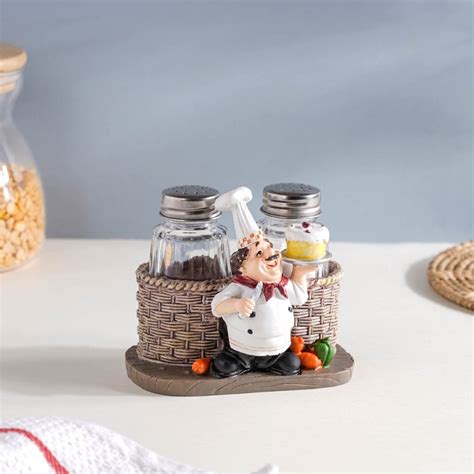 Chef With Cake Salt and Pepper Jars Online - Premium Decor Object ...