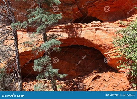 Soldier`s Pass Arch in the Red Rocks of Sedona, Arizona. Stock Image ...