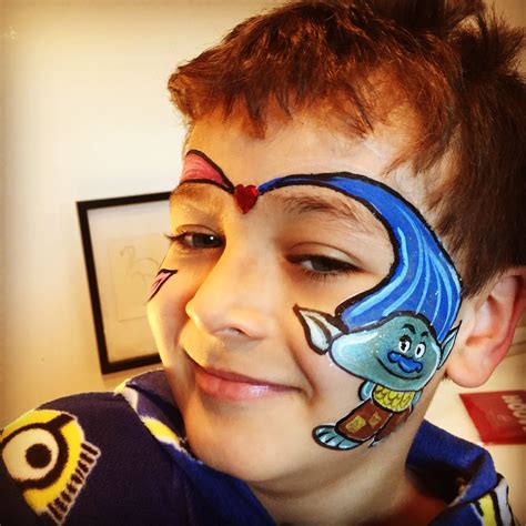 Trolls Face Paint 的图像结果