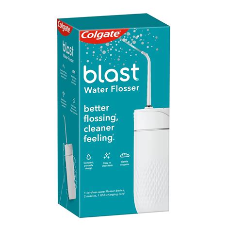 Colgate Blast Cordless Water flosser (White) | Blast Away Plaque ...