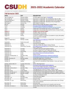 2021-2022 Academic Calendar - CSUDH / 2021-2022-academic-calendar-csudh ...