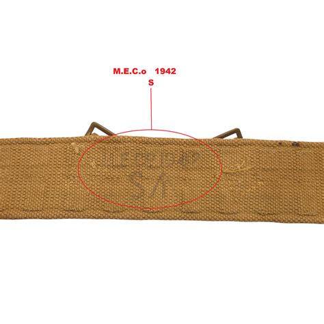 British P37 Web Belt – MECo 1942 – JM-Militaria