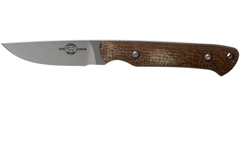 White River Knives Small Game Knife Natural Burlap Micarta hunting knife, Owen Baker Jr. design ...