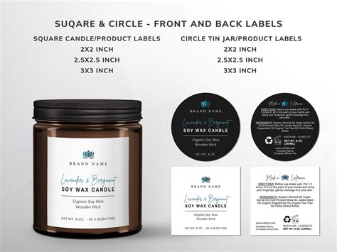 Editable Product Label Templates Elegant Cosmetic Labels - Etsy