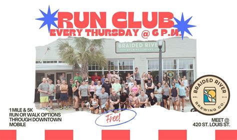 Downtown Run Club @ Braided River | Every Thursday @ 6 p.m., 420 St ...