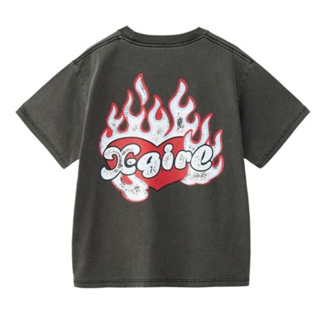 【X-girl】FIRE HEART LOGO S/S TEE 半袖トップス 半袖Tシャツ 【エックスガール】 | INCEPTION