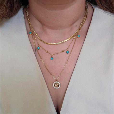 Dream Triple Layered Necklace: Taahira Jewellery