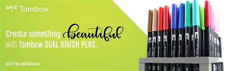 Tombow Dual Brush Pens, ABT N00, Set of 6 Pens, Colorless Blender ...