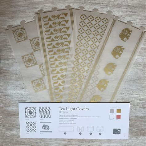 Shop Gold Tea Light Covers - Set of 4 online on CreCo.in