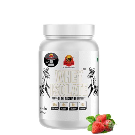 Sap Nutrition 100% Pure Whey Isolate | Zero Carbs | 26g Protein Per ...